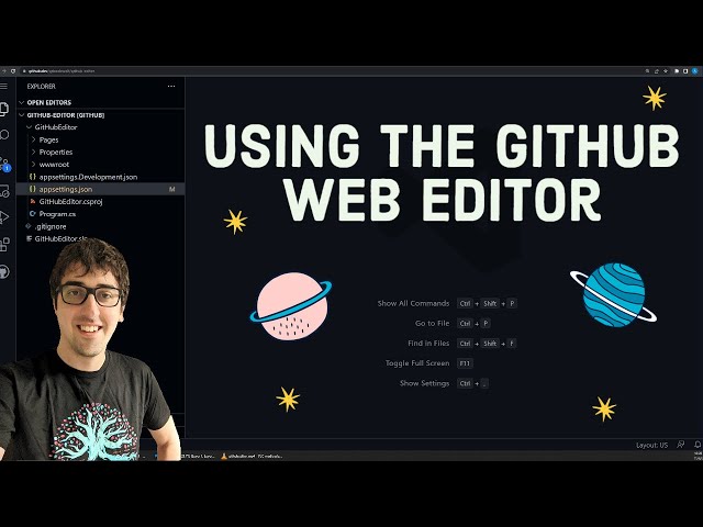 Using the GitHub Web Based Editor