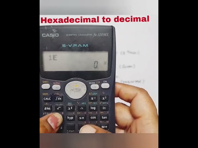 hexadecimal to decimal in calculator
