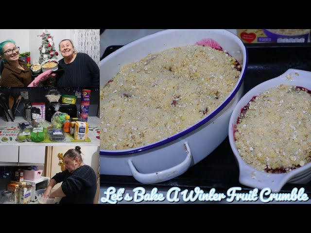 Let's Bake A Winter Fruit Crumble