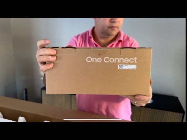 2023 75" Samsung the frame unboxing and wall mounting