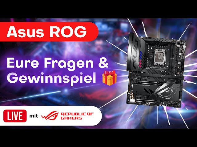 Asus ROG: Gaming-Neuheiten, Intel Core i9 Easy-OC und Techtalk - mit GEWINNSPIEL ⚡🎮