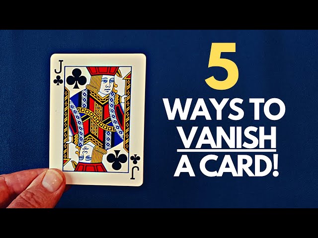 5 Ways To Vanish A Card! Learn the Amazing Magic Trick Secrets | Jay Sankey Tutorial