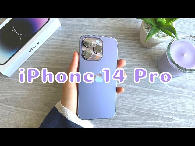 iPhone 14 Pro Deep Purple Unboxing + Accessories 💜