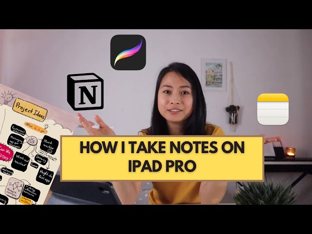 How I take notes on iPad Pro | Notion, Notes, Procreate for study and personal projects