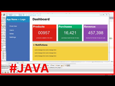 Java Dashboard Form