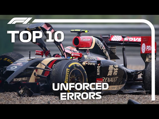 Top 10 Unforced Errors In F1