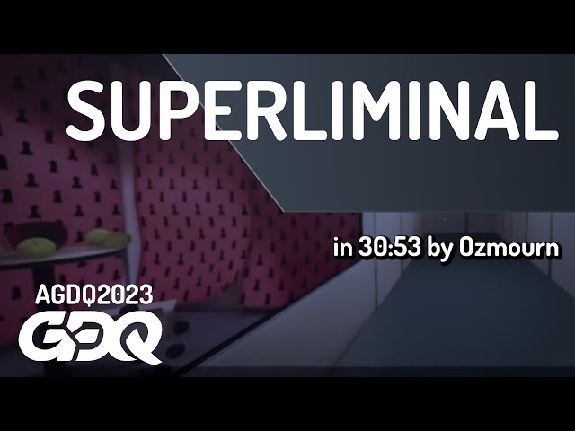 Superliminal by Ozmourn in 30:53 - Awesome Games Done Quick 2023
