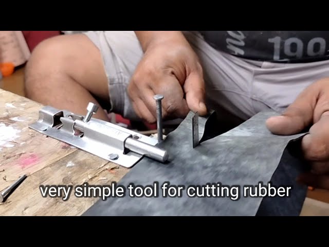 Make a simple tool for cutting rubber