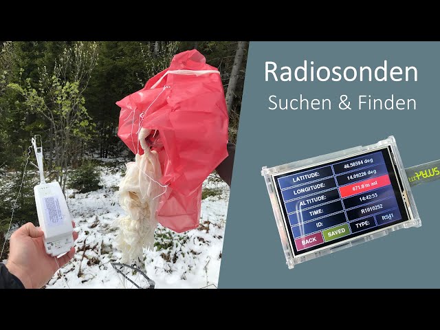 How do I find a radiosonde? | My tools for searching meteorological weather balloons (German)