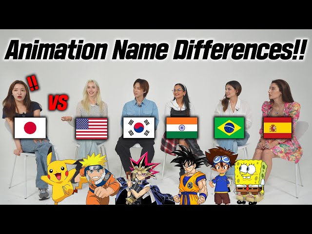 Japanese Was Shocked By Anime Character Name Difference In Korea, India, Brazil, Spain and The US!!