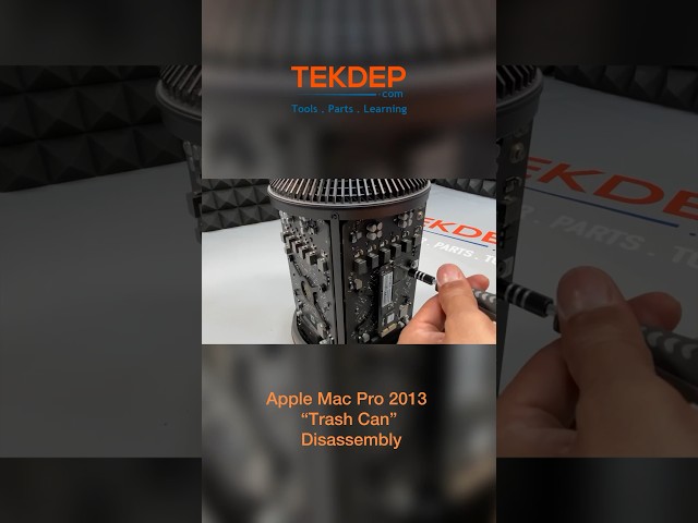 See the inner workings of the “Trash Can” Apple Mac Pro 2013 (A1481)