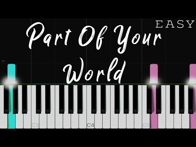 Part Of Your World - The Little Mermaid | EASY Piano Tutorial