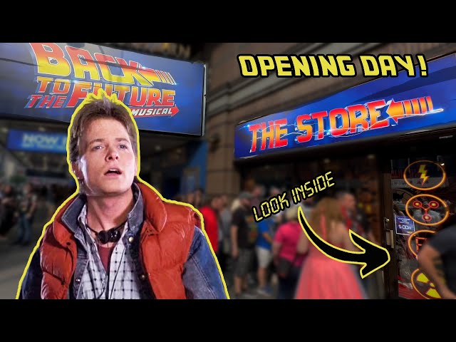 FIRST LOOK Back To The Future The Musical STORE!