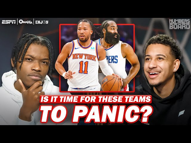 Which NBA teams have the most reason to panic? 👀 | Numbers on the Board