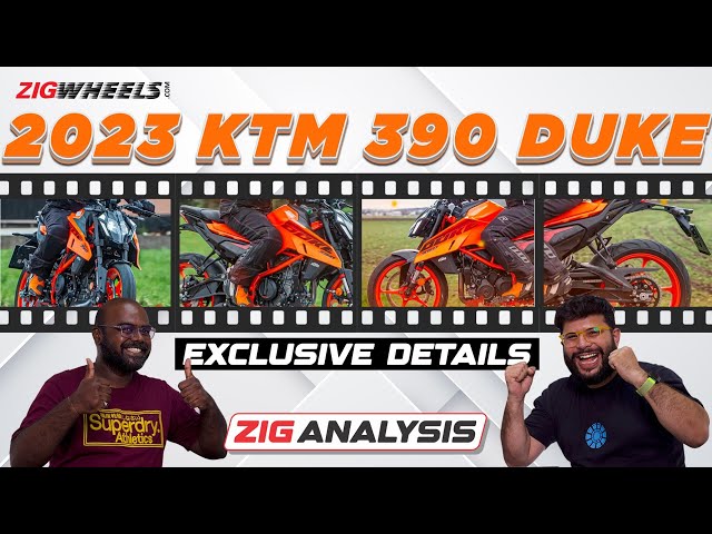 2023 KTM 390 Duke EXCLUSIVE | ZigAnalysis Of The New Design, Features, Suspension, Tyres And Price