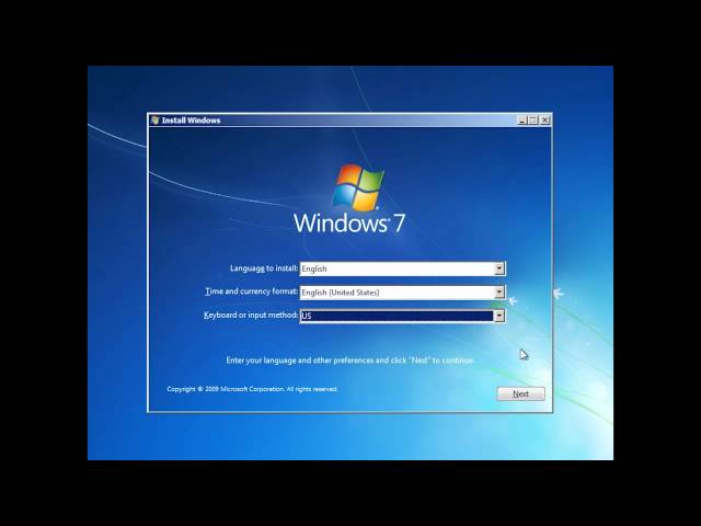 MCTS 70-680: Performing a clean install of Windows 7
