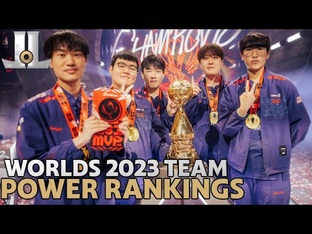 #Worlds2023 Full Team Power Rankings