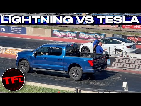 Ford F-150 Lightning vs Tesla Model 3 Performance Drag Race - It’s Much Closer Than You Think!