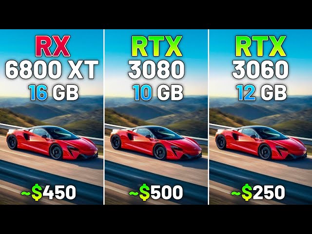 RX 6800 XT vs RTX 3080 vs RTX 3060 - Test in 20 Games in 2024
