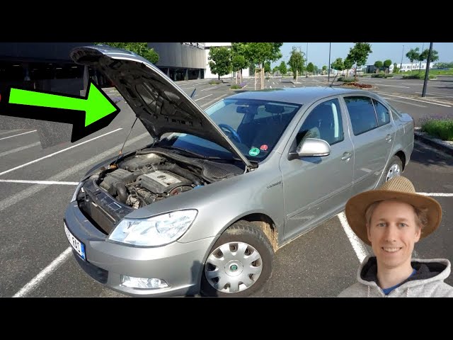 How to OPEN a Car BONNET?🚙Hood opening of a Vehicle Step by Step😎SKODA OCTAVIA (Video)