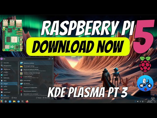 My Linux setup Raspberry Pi 5 part 3. KDE Plasma