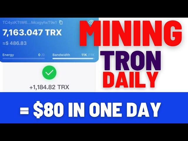 HOW I MADE 1184 TRX TODAY MINING TRX | $80 FREE | TRON ONLINE