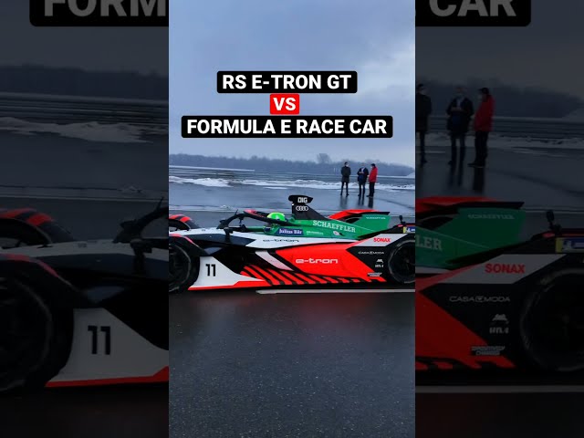 Drag Race: ROSBERG VS DI GRASSI ⚡️🏁 | RS E-Tron GT vs Formula E Race Car #shorts