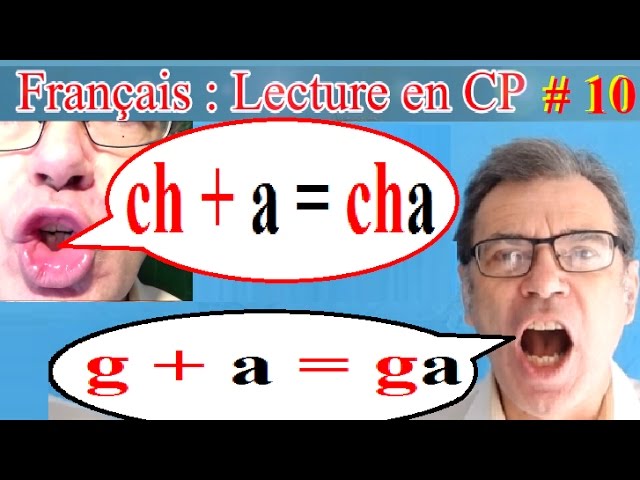 Lecture rapide CP en français : Ne plus confondre ch et g # 10