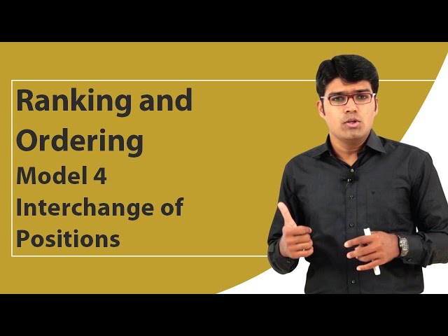 Ranking and Ordering | Basic Model 4 - Interchange of Positions | TalentSprint