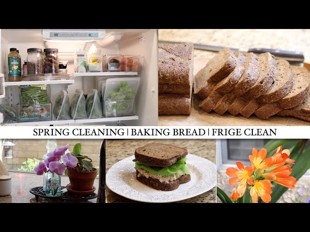 FRIDGE CLEAN | SPRING CLEAN | COOK & CLEAN WITH ME | GLUTEN-FREE BREAD