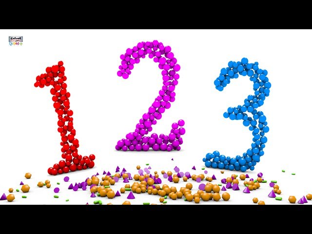 Learn to Count Numbers 123 1 to 10 With 3D Balls - Counting Upto 10 - Learning Numbers 123