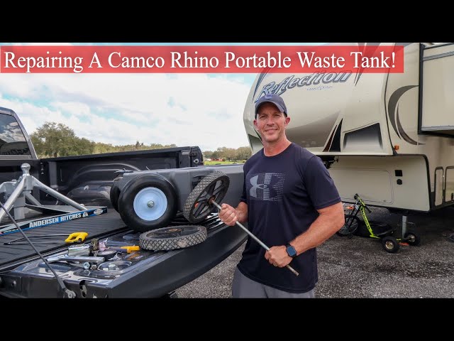 Camco Rhino Wheel Upgrade | Fixing Your Rhino Tote Tank!