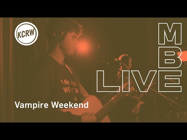 Vampire Weekend perofrming "Harmony Hall" live on KCRW