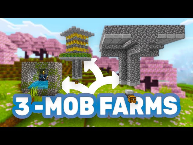 3 BEST MOB FARMS FOR YOUR WORLDS 1.20.51