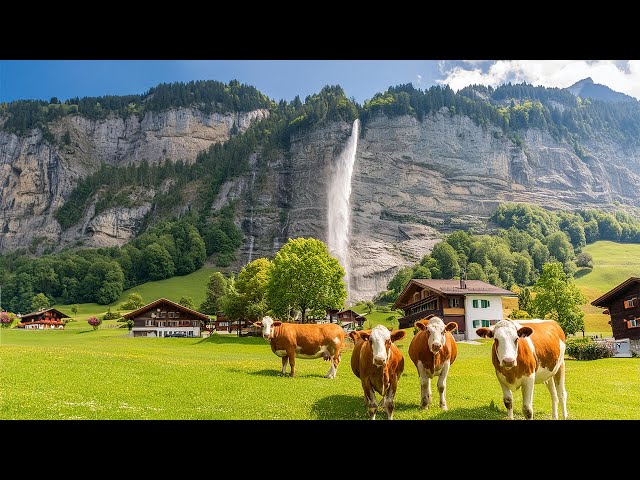 Meiringen, Switzerland 4K - Country Of Beautiful Natural Wonders | Scenic Relaxation Film