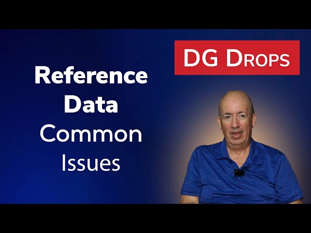 DG Drops: Reference Data: Common Issues