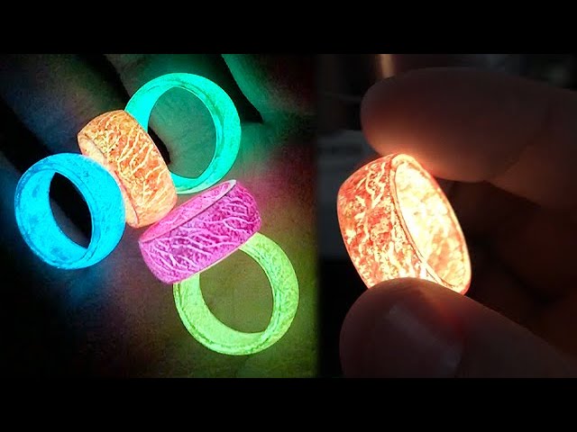 These Rings Absorb Light and Glow in the Dark