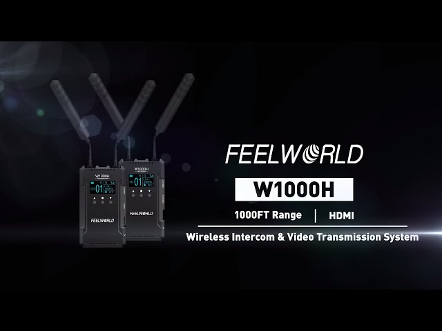 FEELWORLD W1000H Wireless Transmitter and Receiver 1000FT 0.08s HDMI IN/OUT for Filmmakers