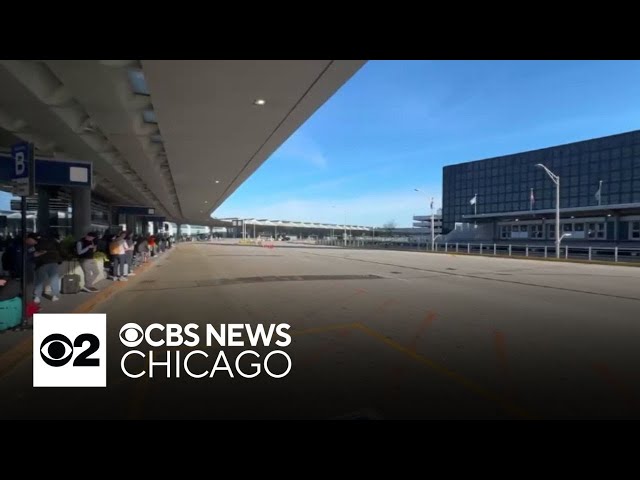 Protesters blocking traffic into Chicago's O'Hare International Airport