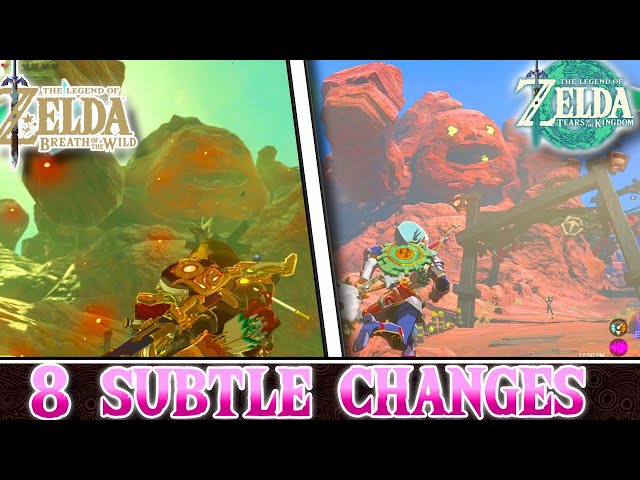8 Subtle Map Differences between Zelda: Tears of the Kingdom and BOTW!