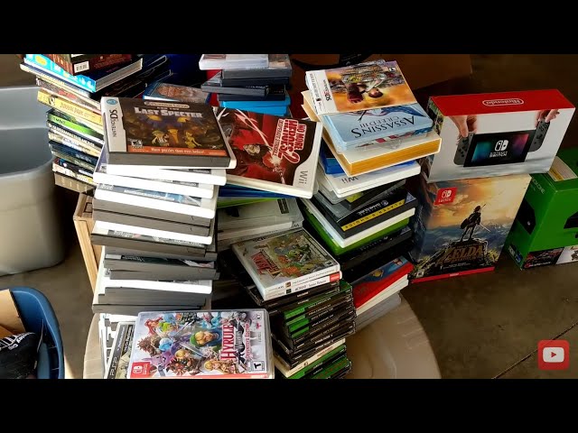 Storage Unit part 2. What a collection!! Video Game & Nerd Heaven!