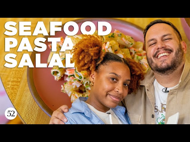 Kia's Seafood Pasta Salad for a Crowd | The Secret Sauce with Grossy Pelosi