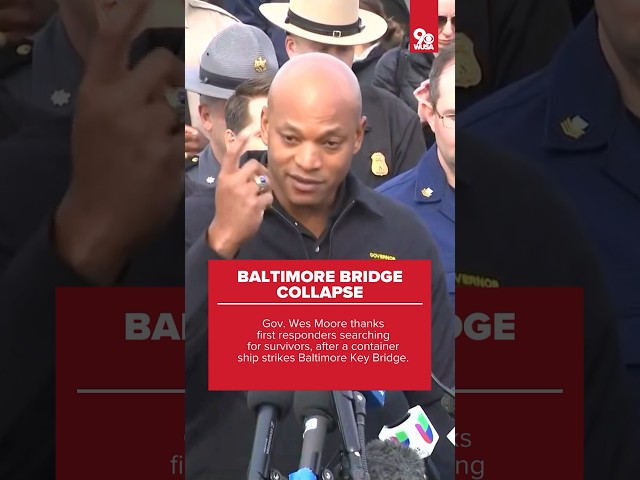 Maryland Governor reacts to Baltimore bridge collapse