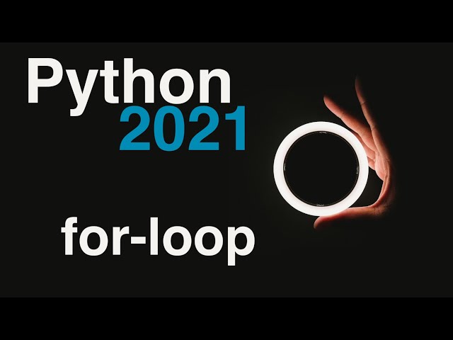 How to code for loops in Python Tutorial