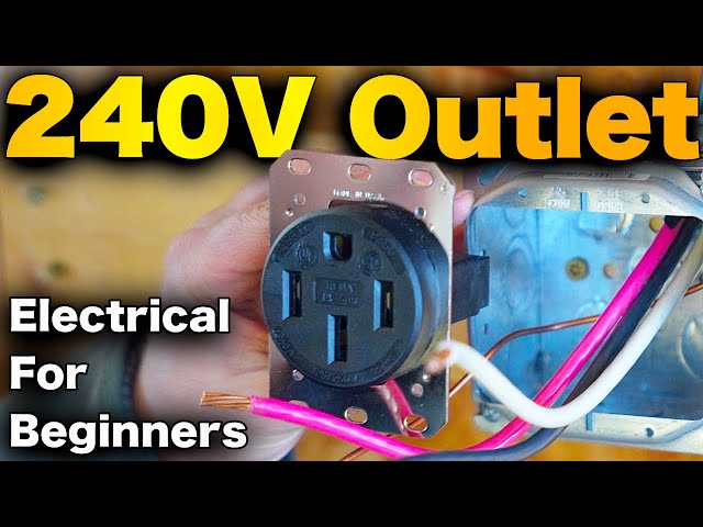 How To Install A 240V Outlet In Garage - EV Car Charger, Welder, And Electric Range (Hubbell 14 50)