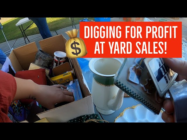 THEY CLEARED OUT AN OLD HOUSE & HAD A YARD SALE! Garage Sale SHOP WITH ME to Sell on Ebay & Poshmark
