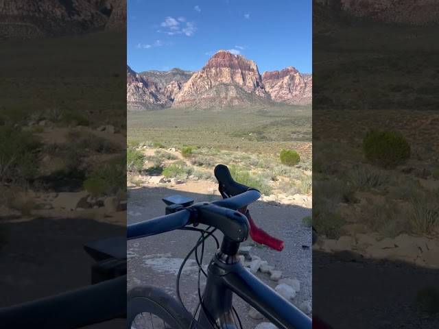 Gorgeous View of the Red Rocks while cycling #cycling #trekbikes #trek #bike