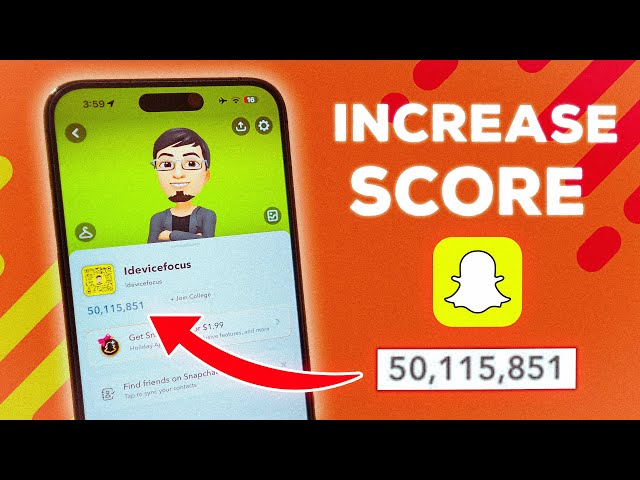 HOW TO INCREASE SNAPCHAT SCORE FAST in 2024 (EASY & FREE)