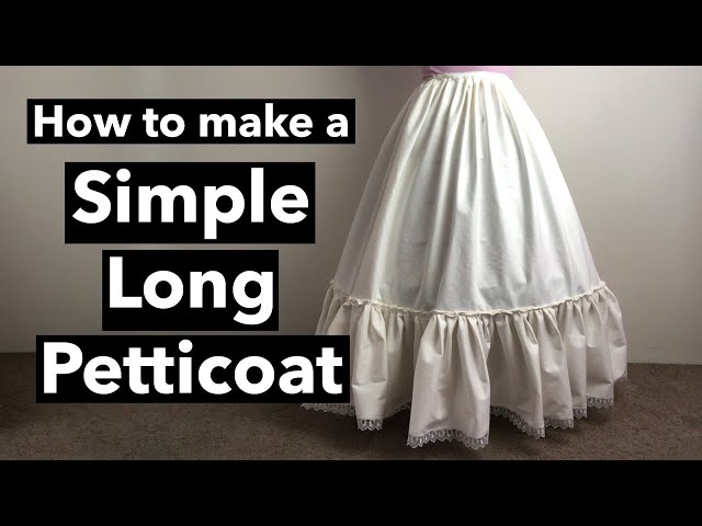 How to make a Simple Long Petticoat (Tutorial) | DIY easy skirt