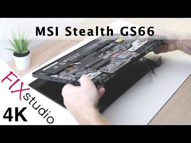 MSI Stealth GS66 - display replacement [4k]